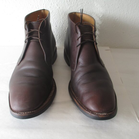 Charles Tyrwhitt Chukka Boots 9.5 D Lace Up Brown Leather Made in England Vibram main image 7